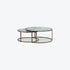 Ropley Nest Coffee Table – White Marble Glass
